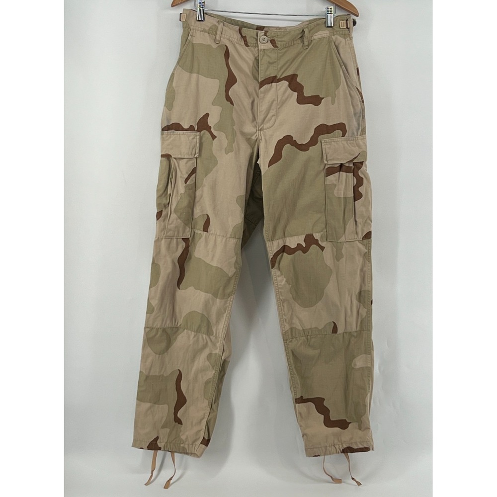 Vtg Y2K US Military Desert Camo Cargo Pants DCU BDU Streetwear Gorpcore 31-34W